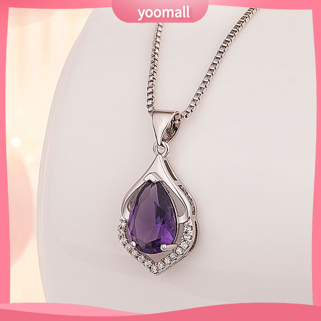 Vòng Cổ Bằng Hợp Kim Đính Pha Lê Giả Lấp Lánh Sang Trọng Cho Nữ