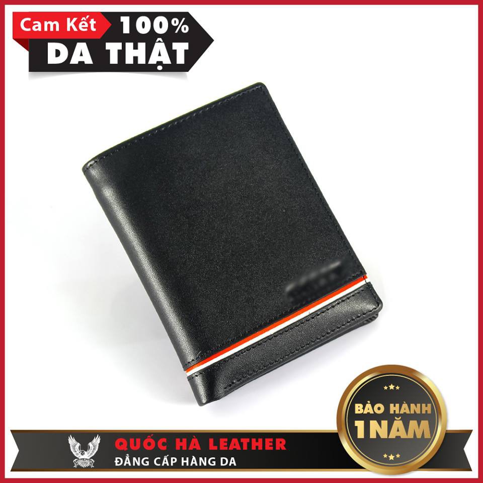 Bóp Da - Ví Da Bò Đứng Cho Nam Bally Màu Đen
