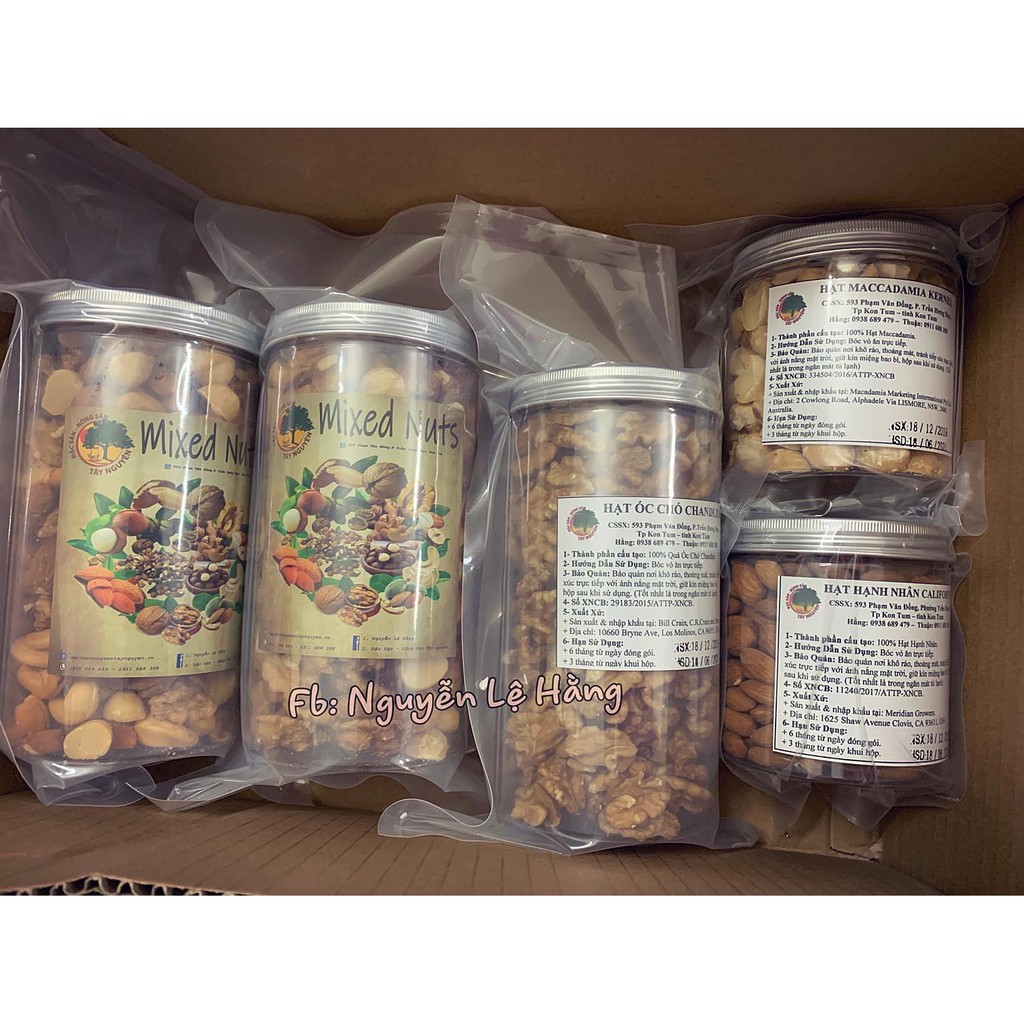 HỦ MIX HẠT DINH DƯỠNG (ÓC CHÓ - MACCA - HẠNH NHÂN)