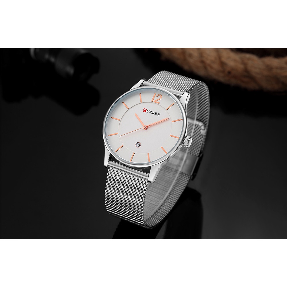 Đồng hồ đeo tay CURREN 8231 máy thạch anh thép không gỉ siêu mỏng chống thấm nước thời trang dành cho nam