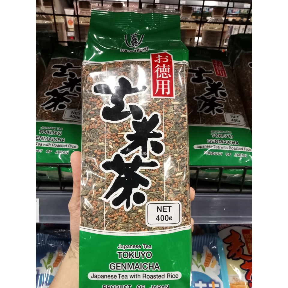 Trà xanh Tokuyo Genmaicha gạo lứt rang 400g - chuyên sỉ nội địa nhật