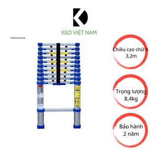 Thang nhôm rút gọn đơn Advindeq ADT210B