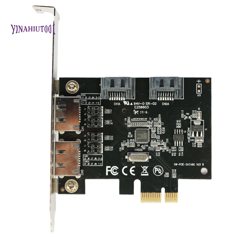 Thẻ Cứng Mở Rộng Pci-E Sang Sata Iii 6g Esata3.0 Asm1061 | BigBuy360 - bigbuy360.vn