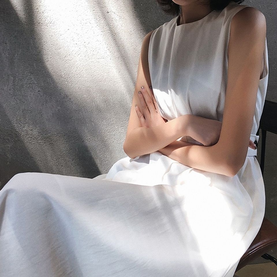 Đầm Dài Không Tay Thời Trang Dành Cho Nữ