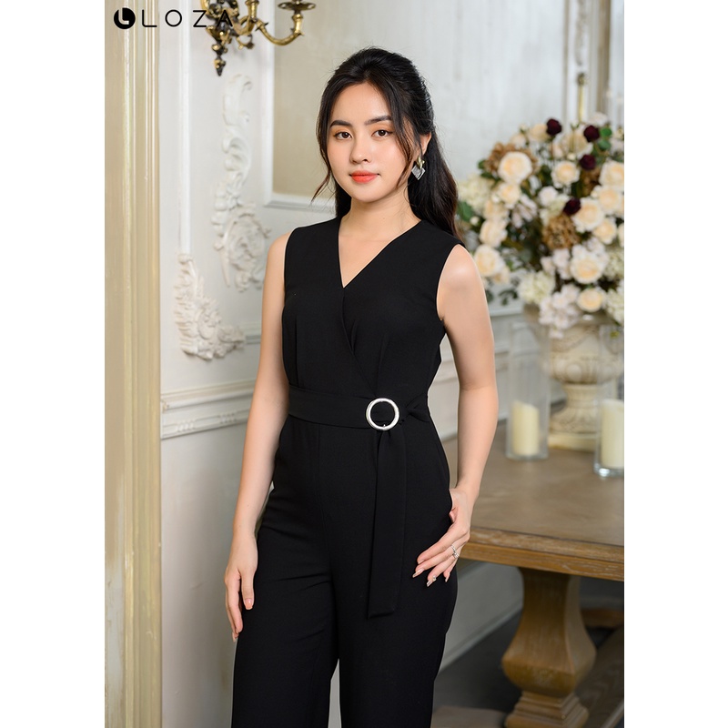 Bộ jumpsuit LOZA eo đính khuy cài - LB041150