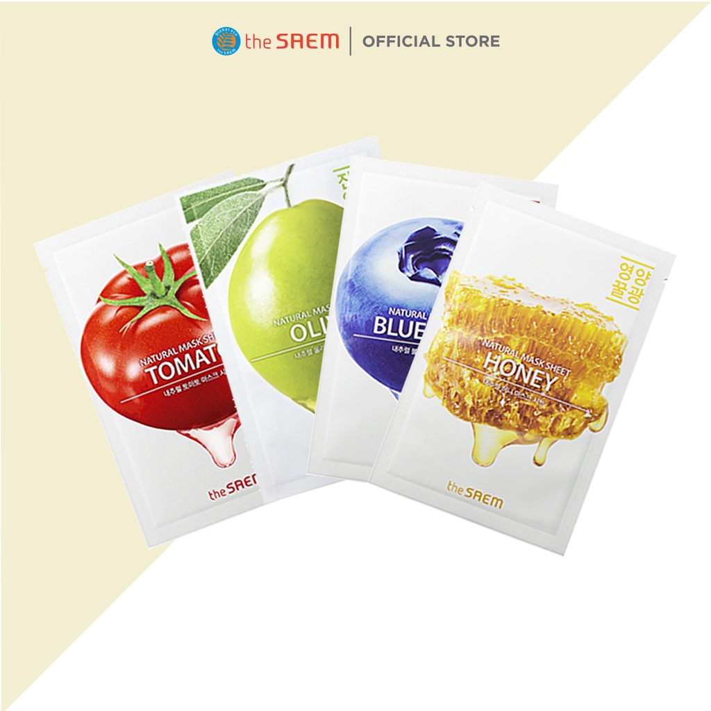 Mặt Nạ Giấy Dưỡng Trắng - Cấp Ẩm the SAEM Natural Mask Sheet 21ml