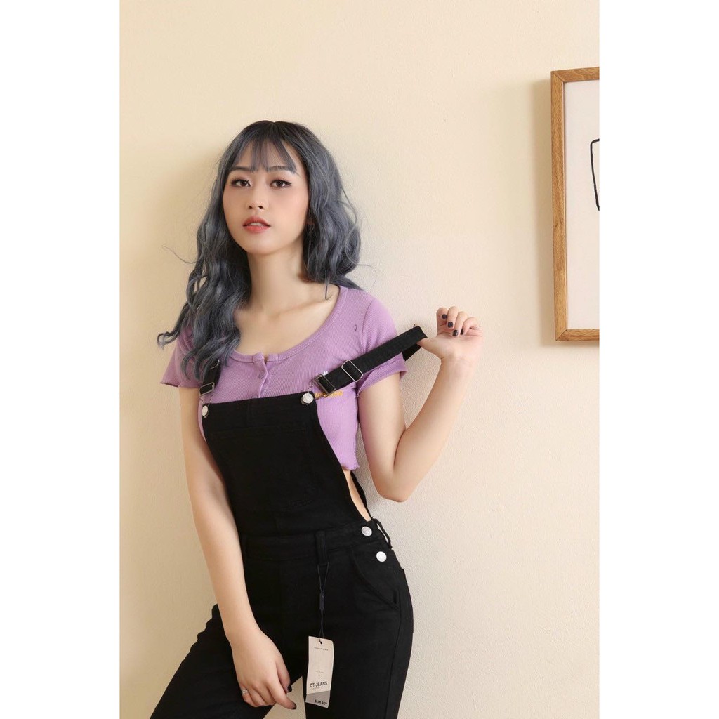 Quần yếm jeans nữ dáng dài  | BigBuy360 - bigbuy360.vn