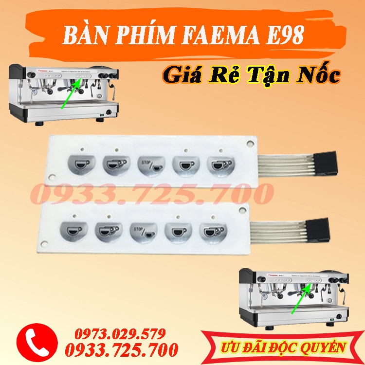 Bàn Phím Máy Pha Cà Phê FAEMA E98 - Phụ Kiện & Linh Kiện Máy Pha Cafe Chính Hãng.