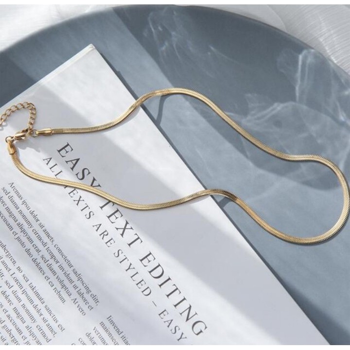 DÂY CHUYỀN TITAN MÌ DẸP PHONG CÁCH CHOKER TN290 SIÊU ĐẸP BỀN MÀU