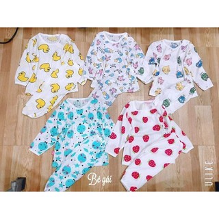 Combo bộ cotton giấy dài tay cho khách