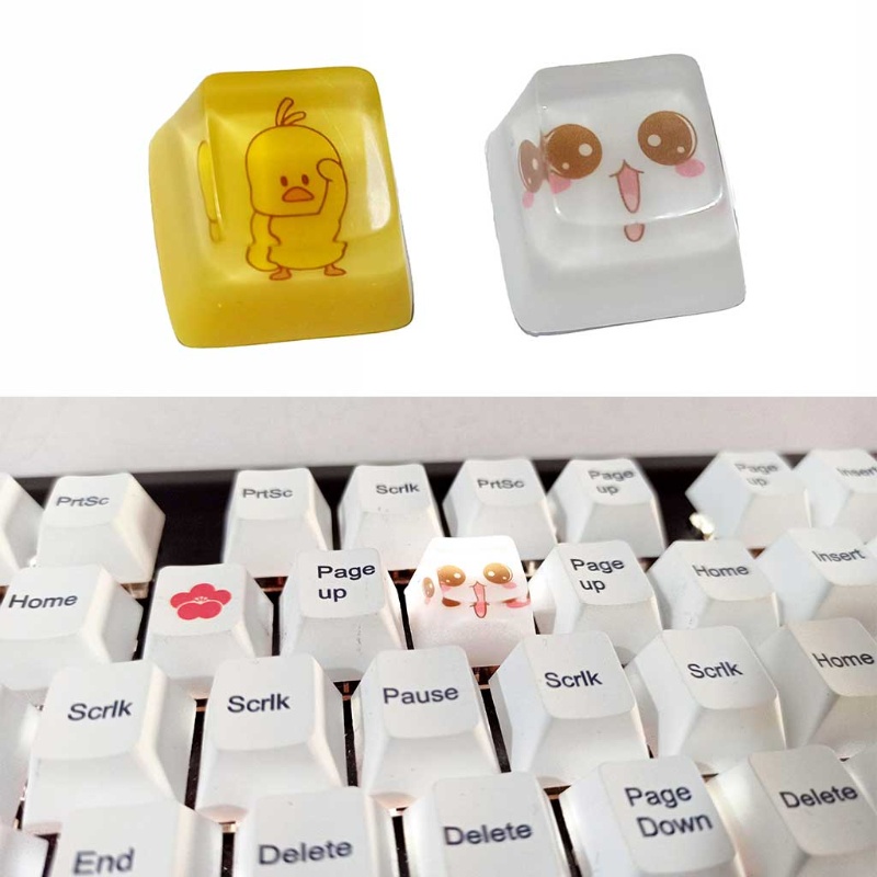 1 Nút Bàn Phím R4 Bằng Nhựa Resin Bền Trong Suốt Cho Bàn Phím Cơ