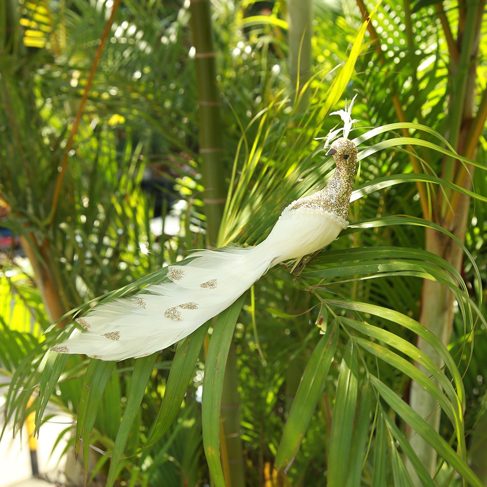 Chim công giả trang trí sân vườn độc đáo