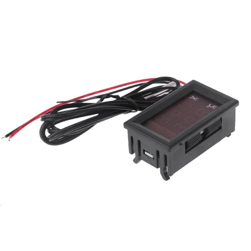 Đồng Hồ Đo Nhiệt Độ Nước Và Điện Áp 12v / 24v Cho Xe Hơi
