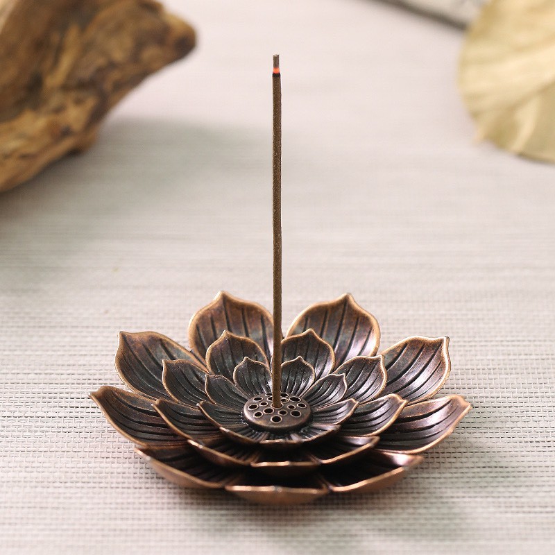 Đế cắm nhang vòng đặt nhang cây hình hoa sen lớn