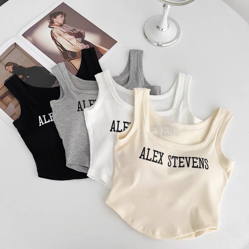 Áo Bra Nữ 2 Dây Bản To Dáng Lửng Vạt Tròn Có Đệm Ngực Trend Mới 858
