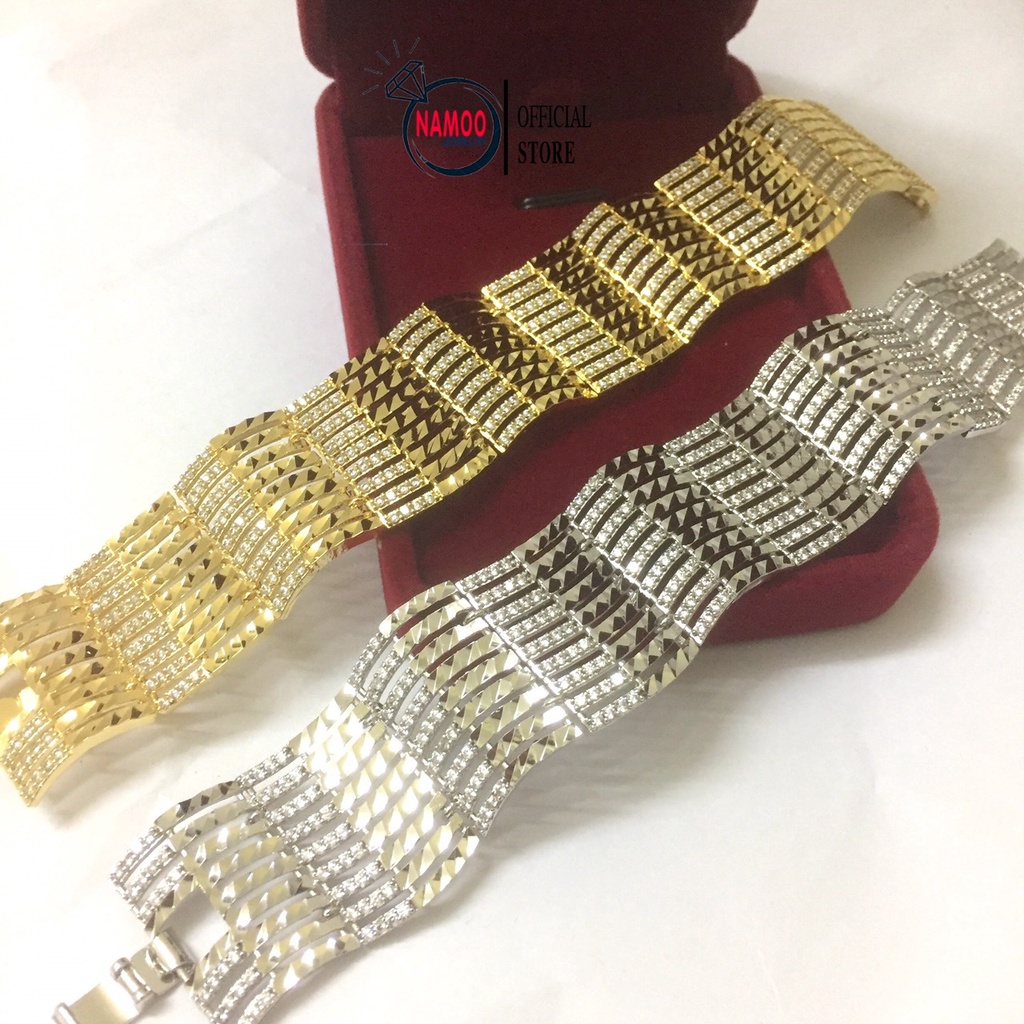 Lắc Xích 2 Màu Vàng L680 Và BẠc L681 Namoo Jewelry