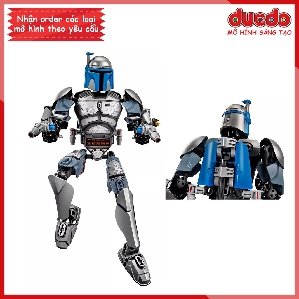 KSZ712 -1 Lắp ghép nhân vật Jango Fett - Đồ chơi Xếp hình Mô hình Minifigures Star wars 75107