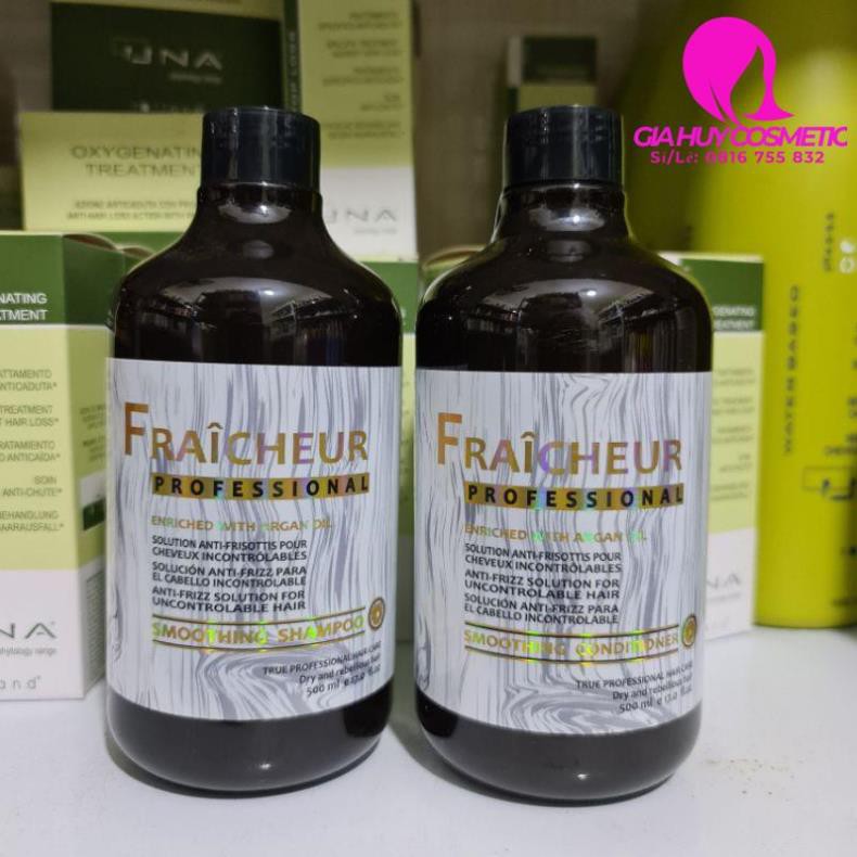 DẦU GỘI VÀ DẦU XẢ SIÊU MƯỢT FRAICHEUR SMOOTHING 500ML*2  - 800ml×2 CHÍNH HÃNG CÔNG TY NHẬT MINH ANH