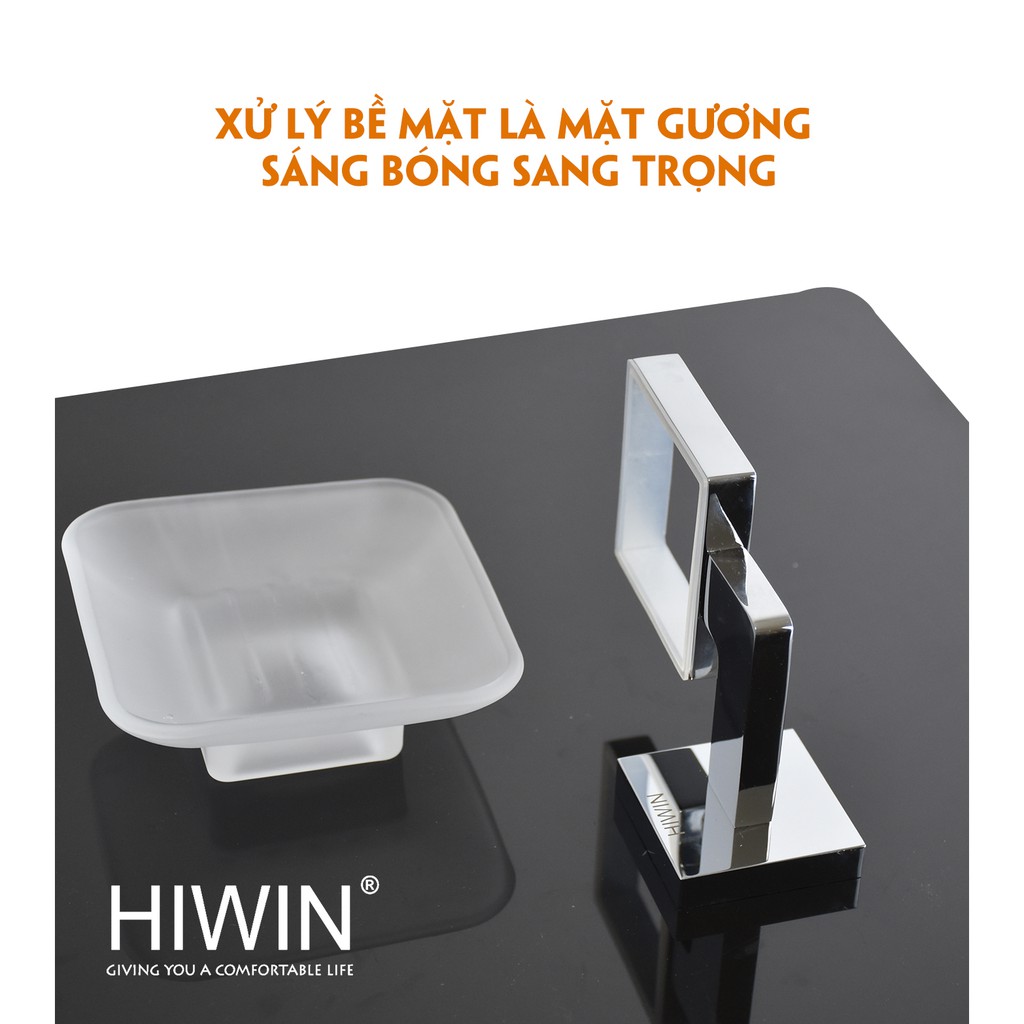 Kệ đựng xà phòng chất liệu đồng mặt gương cao cấp Hiwin Y-1201A