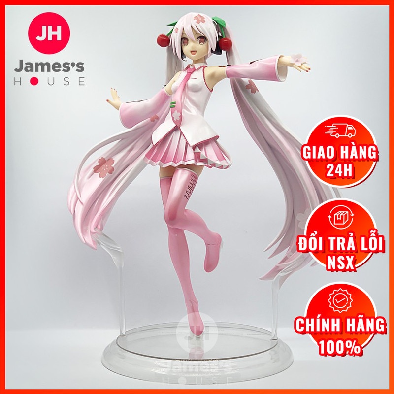 Mô Hình Figure Chính Hãng Anime Vocaloid - Hatsune Miku - SPM Figure - Sakura Miku Version 2, chính hãng Nhật Bản