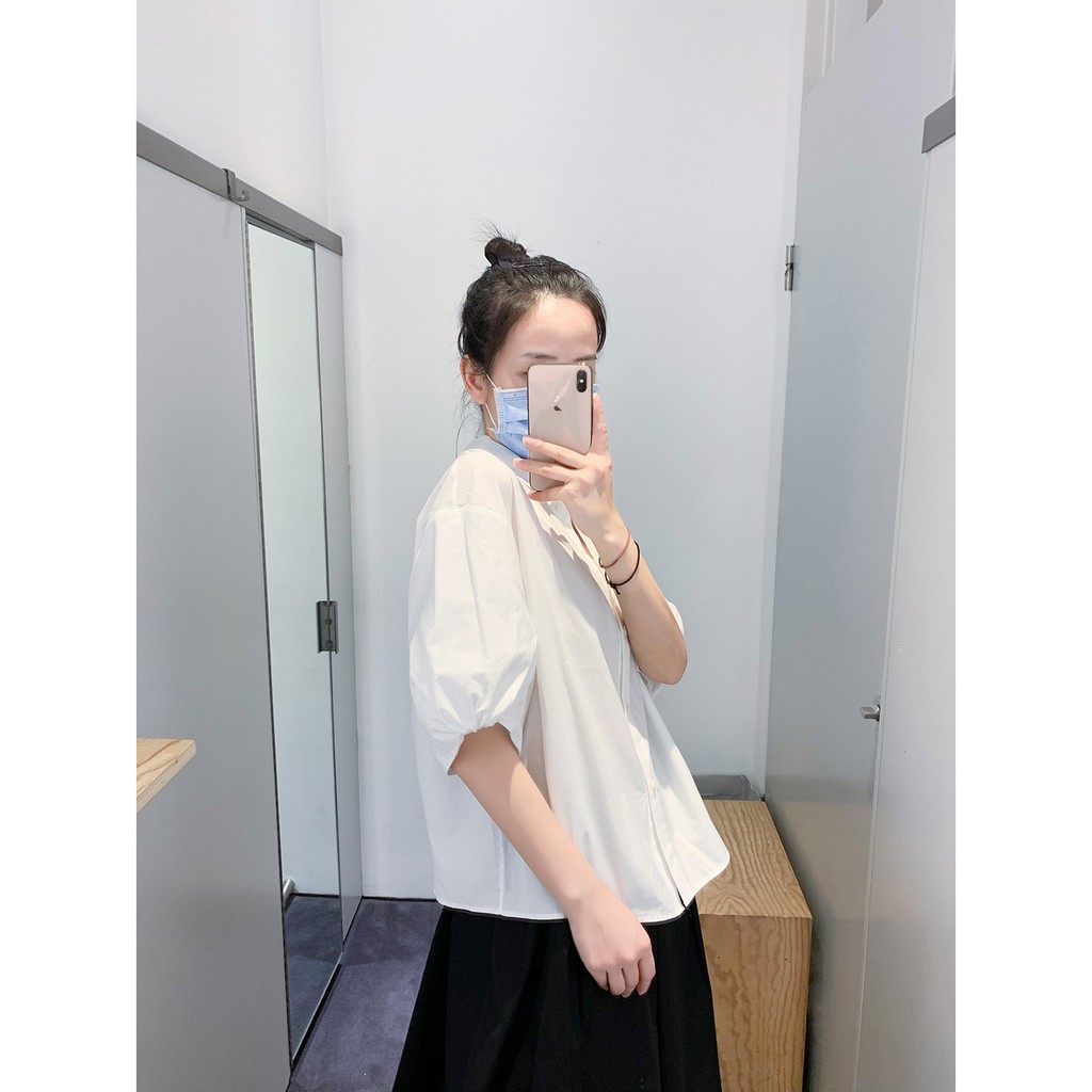 [Mã 44FASHIONSALE1 giảm 10K đơn 50K] Áo SOMI Trắng /Đen TRƠN NGẮN TAY Unisex CAMA STORE M103