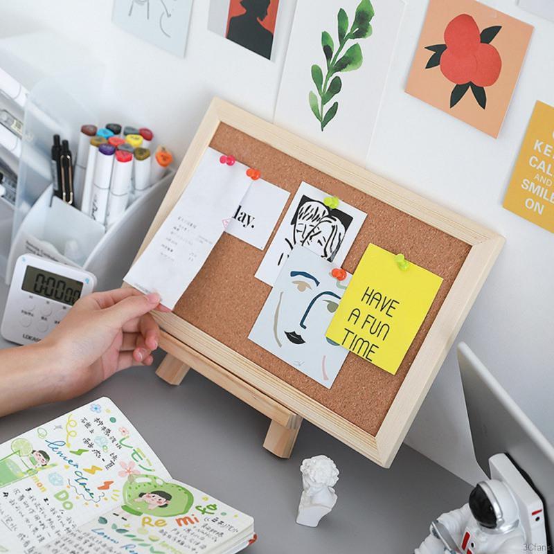 Tấm bảng gỗ bần ghim giấy ghi chú / tranh ảnh trang trí nhà cửa | BigBuy360 - bigbuy360.vn