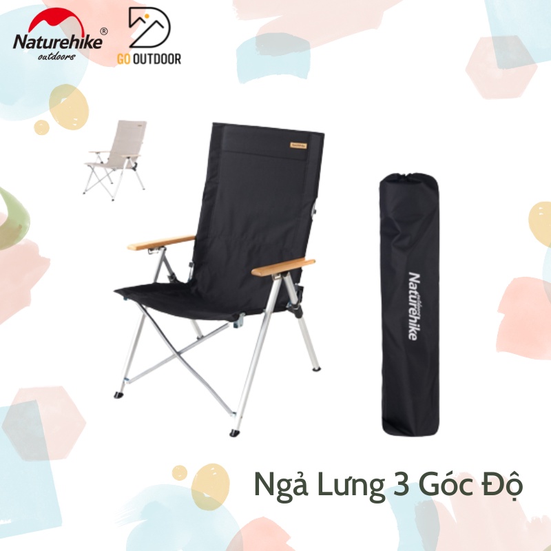 Ghế Xếp Ngả Lưng 3 Cấp Độ Naturehike NH17T003-Y Khung Nhôm