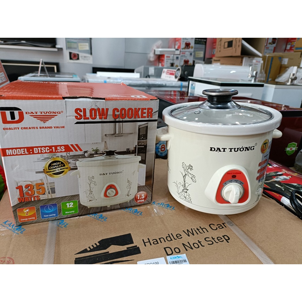 Nồi kho cá nồi nấu chậm Đạt Tường loại to 4,5l