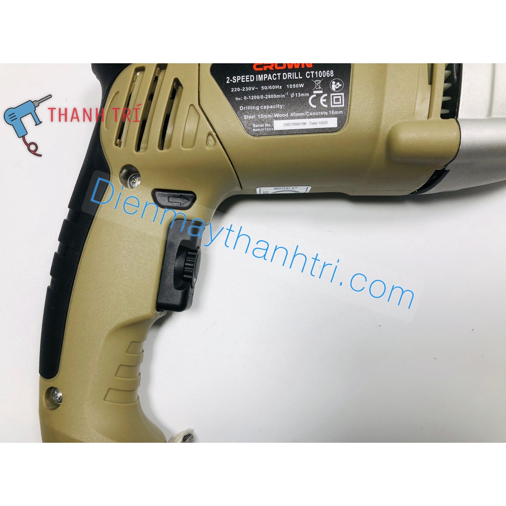🔨 CT10068 MÁY KHOAN ĐỘNG LỰC   CROWN
