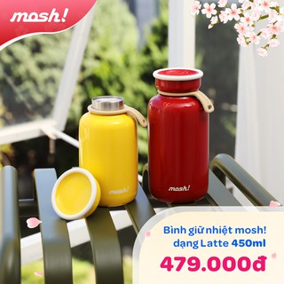 Bình giữ nhiệt dạng latte Mosh! 450ML Hàng Cao cấp - Chính hãng của Nhật