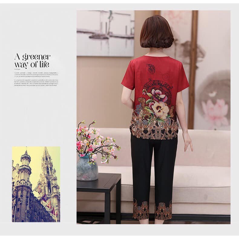 B29902 - Set áo và quần nữ trung tuổi hàng nhập 440k