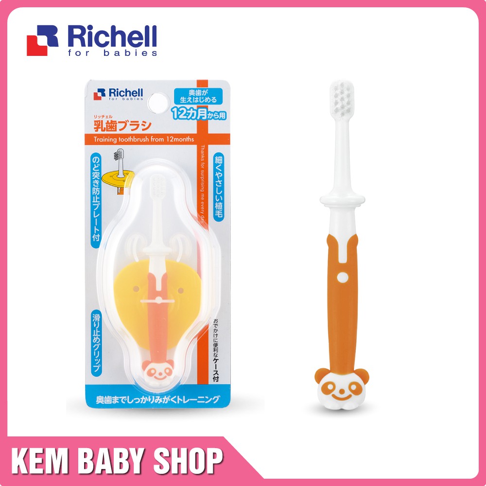 [Chính Hãng] Bàn chải bước 3 (12m+) Richell Nhật Bản - Bàn chải đánh răng cho bé Richell