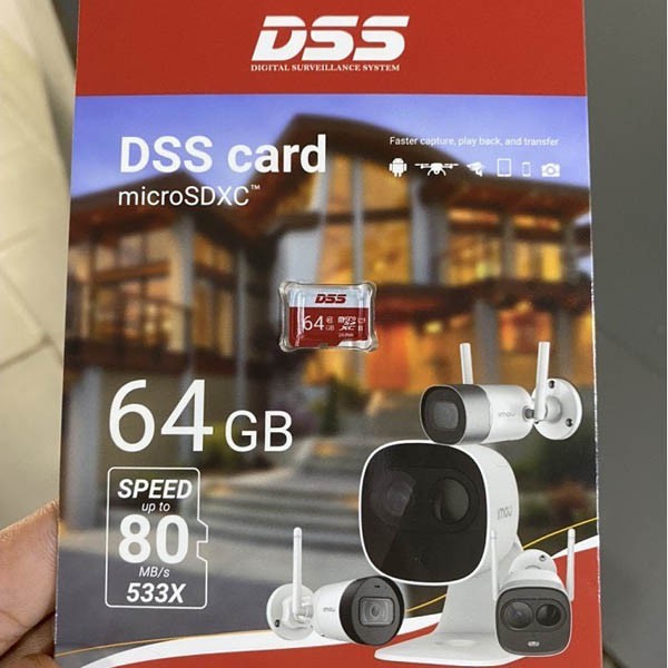 Thẻ nhớ 32gb , 64gb DSS chuyên dùng cho Camera, Máy ảnh, Điện thoai, Máy tính bảng - Bảo Hành 24 Tháng