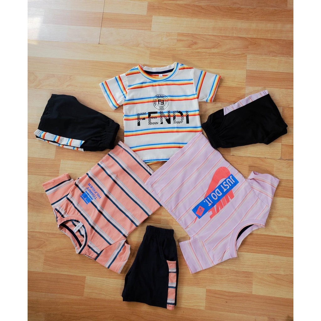 Bộ bé trai 100% cotton, size 10-30kg, bộ cộc tay bé trai, đồ bộ cho bé