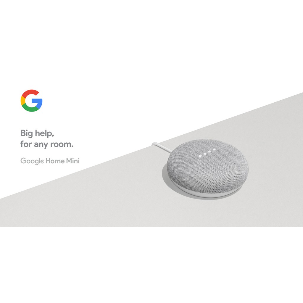 Hàng nhập khẩu, Nguyên seal 100% - Loa Google Home Mini -Loa thông minh tích hợp trợ lý ảo - Bảo hành 6 tháng