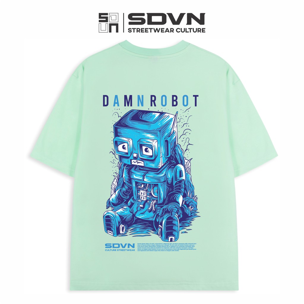 Áo Thun Unisex Nam Nữ SDVN Damn Robot | BigBuy360 - bigbuy360.vn