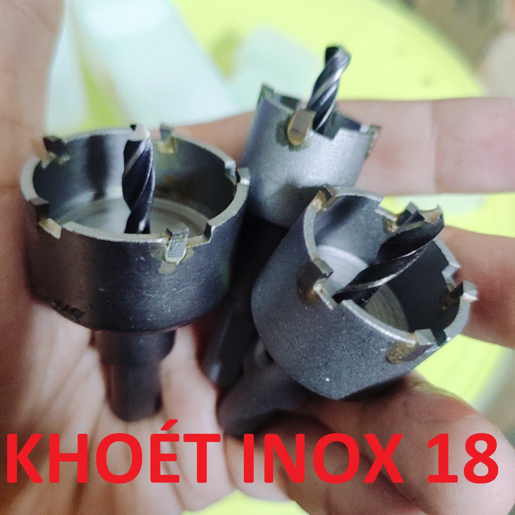 Mũi khoét inox 18 , khoét sắt, nhôm, tôn, đầu hợp kim, mũi khoét kim loại 18mm, hàng phổ thông