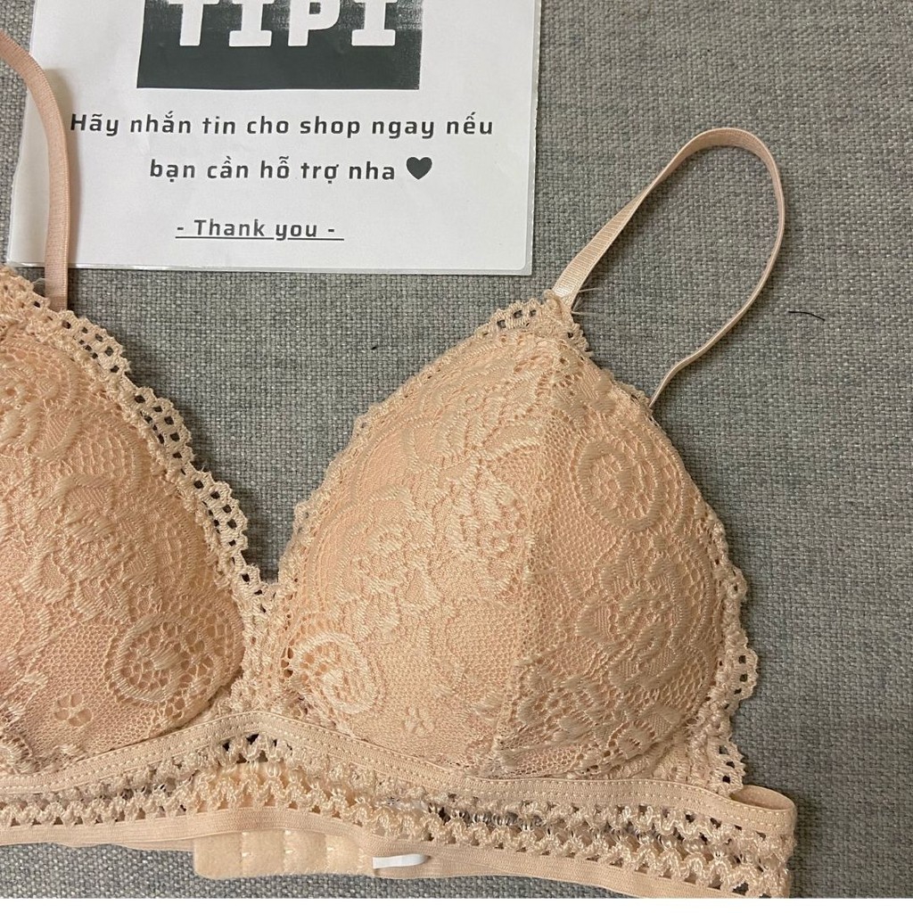 [Mã 2712FASHIONSALE giảm 12% đơn 99K] Áo lót ren bralette có mút