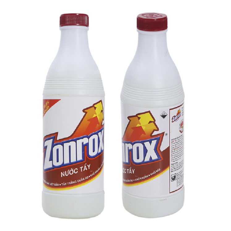 Nước Tẩy Trắng Diệt Khuẩn Zonrox Nguyên Chất 500ml - Đỏ