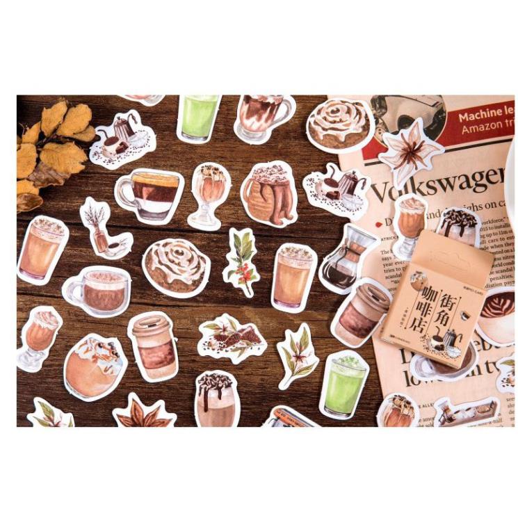 Bộ 45 Sticker Ly Cafe E115