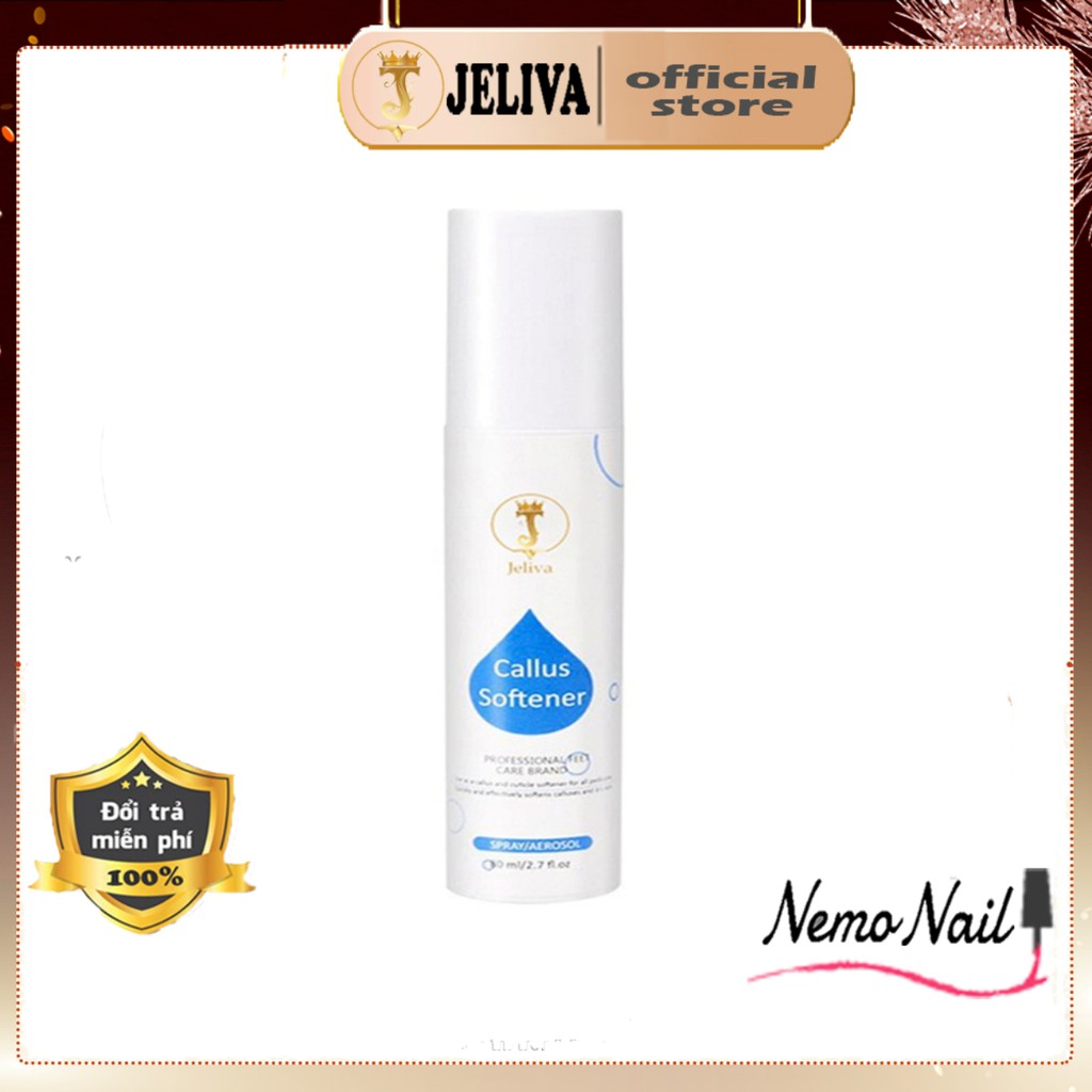 [CHÍNH HÃNG] Chai xịt mềm da chà gót Jeliva 80ml
