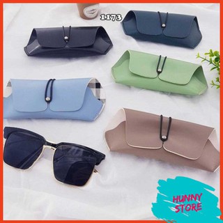 [BIG SALE] Bao Da Đựng Kính Thời Trang Nhiều Màu ( Màu Ngẫu Nhiên ) H1173