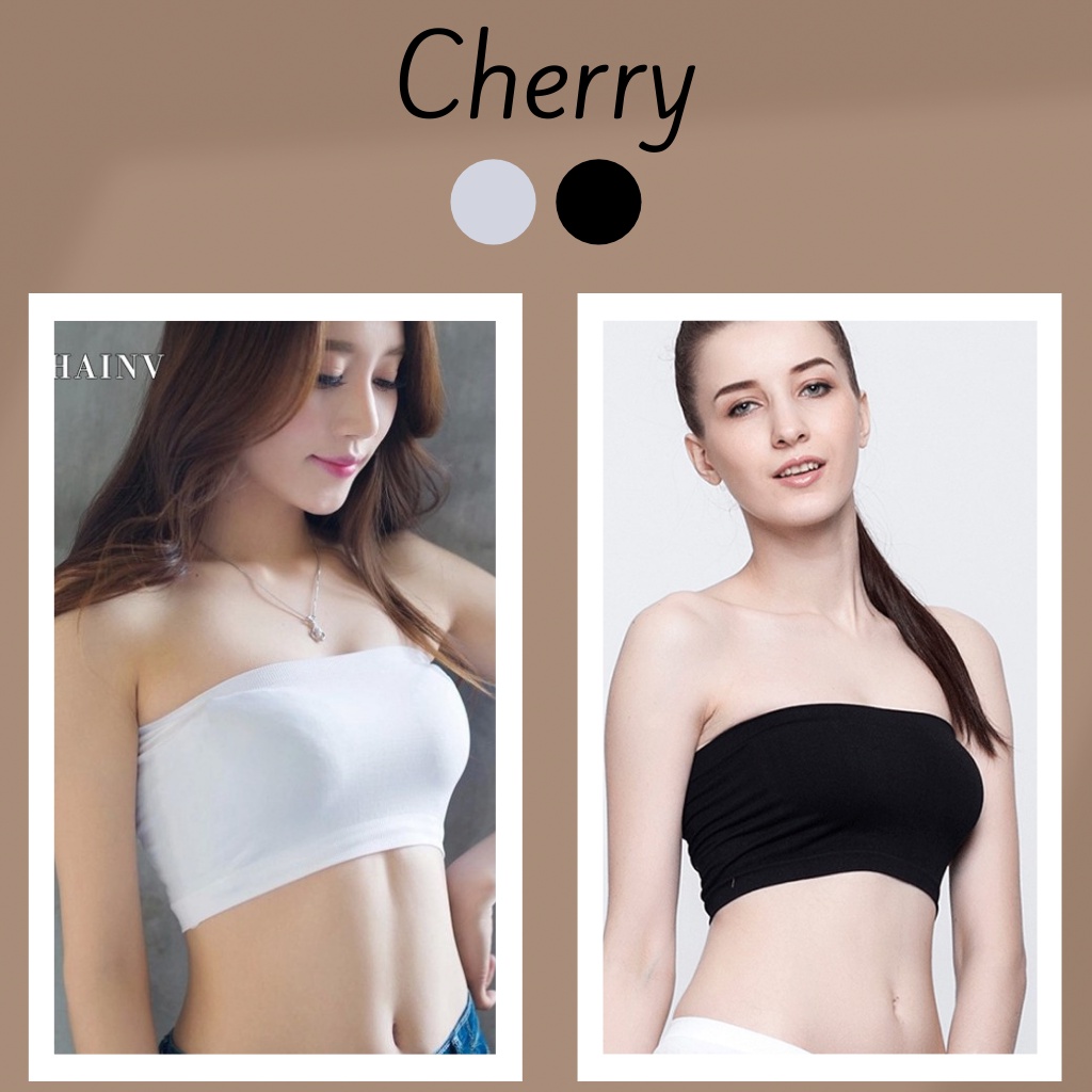 Áo quây ngực croptop bra nhún CHERRY màu trơn cho nữ V051 | BigBuy360 - bigbuy360.vn