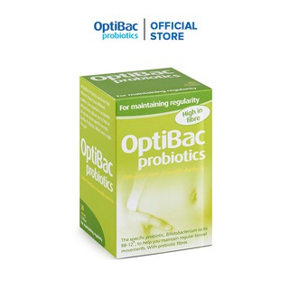 OptiBac Probiotics For Maintaining Regularity - Men vi sinh bổ sung chất xơ (hộp 10 gói/30 gói)