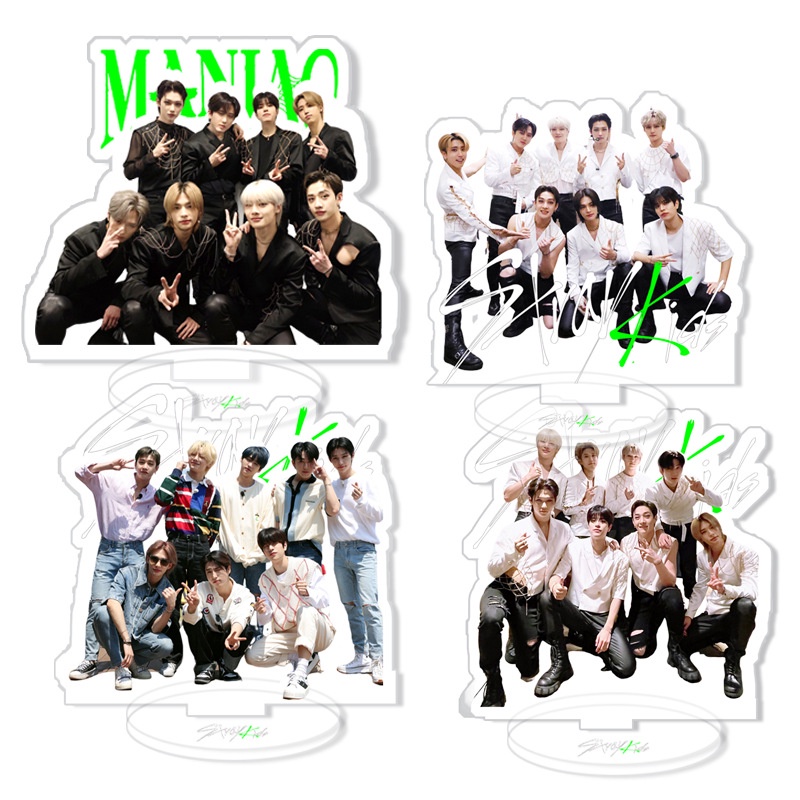 Phụ Kiện Trang Trí Bàn Làm Việc Kpop Stray Kids Đứng Bằng Acrylic