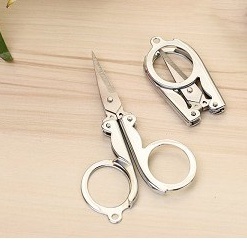 Kéo gấp gọn kéo cắt lông muỗi tỉa lông mày bỏ túi mini đi du lịch