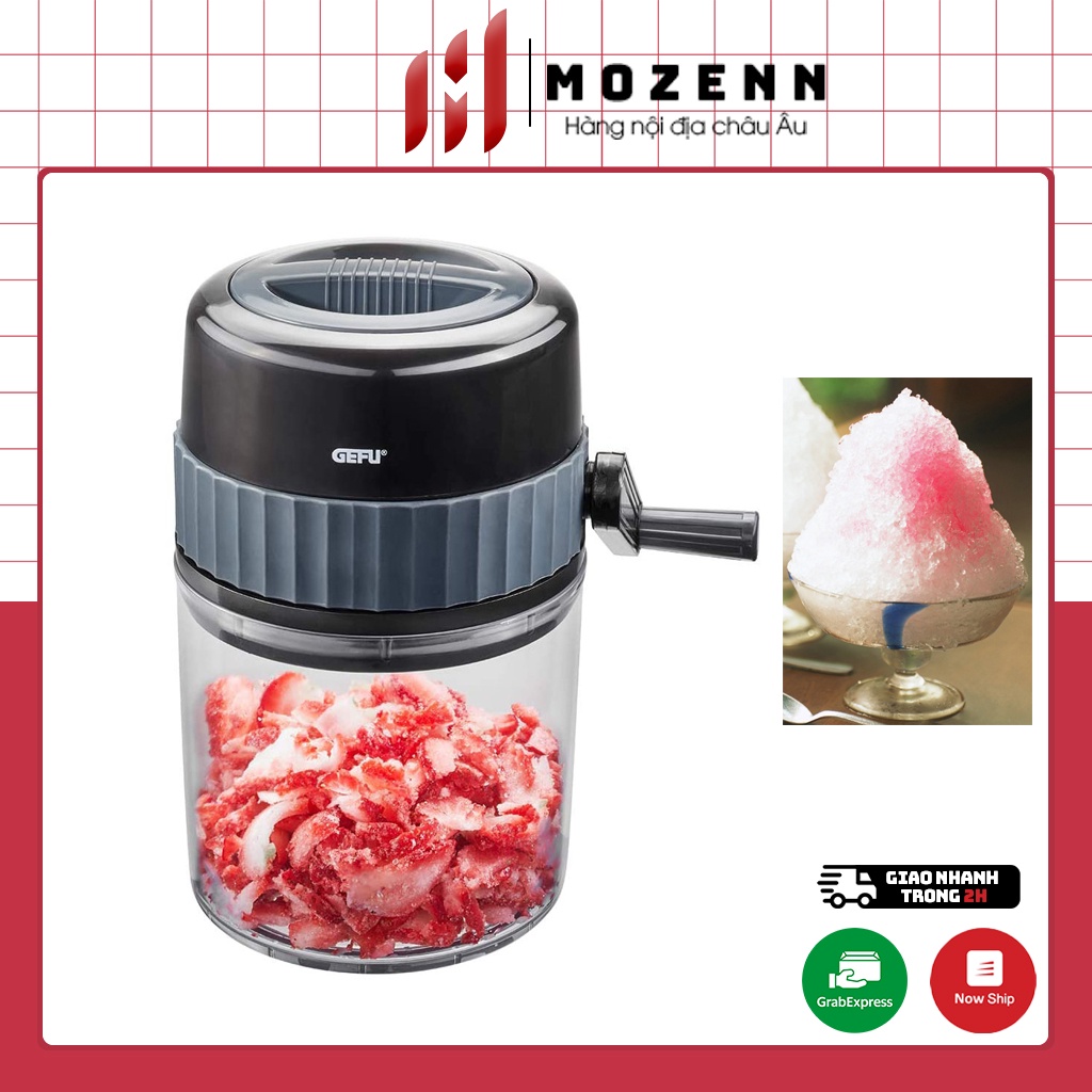 Cối xay đá bằng tay Gefu Ice Crusher, máy nghiền đá cầm tay làm đá bào chính hãng Đức