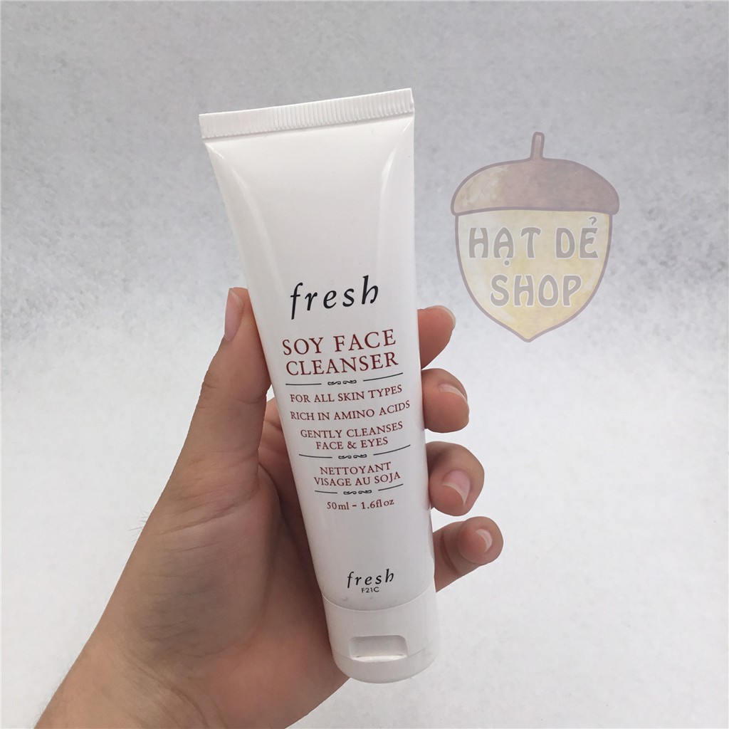 Fresh Sữa Rửa Mặt Đậu Nành Soy Face Cleanser For All Skin Types 50ml (gel)