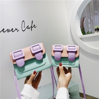 Túi Đeo Chéo Mini Phối Màu Macaron Siêu Đẹp