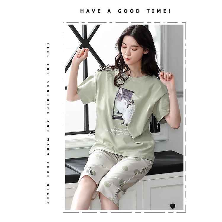 Đồ mặc nhà nữ đáng yêu chất cotton 100% BA5032 | BigBuy360 - bigbuy360.vn